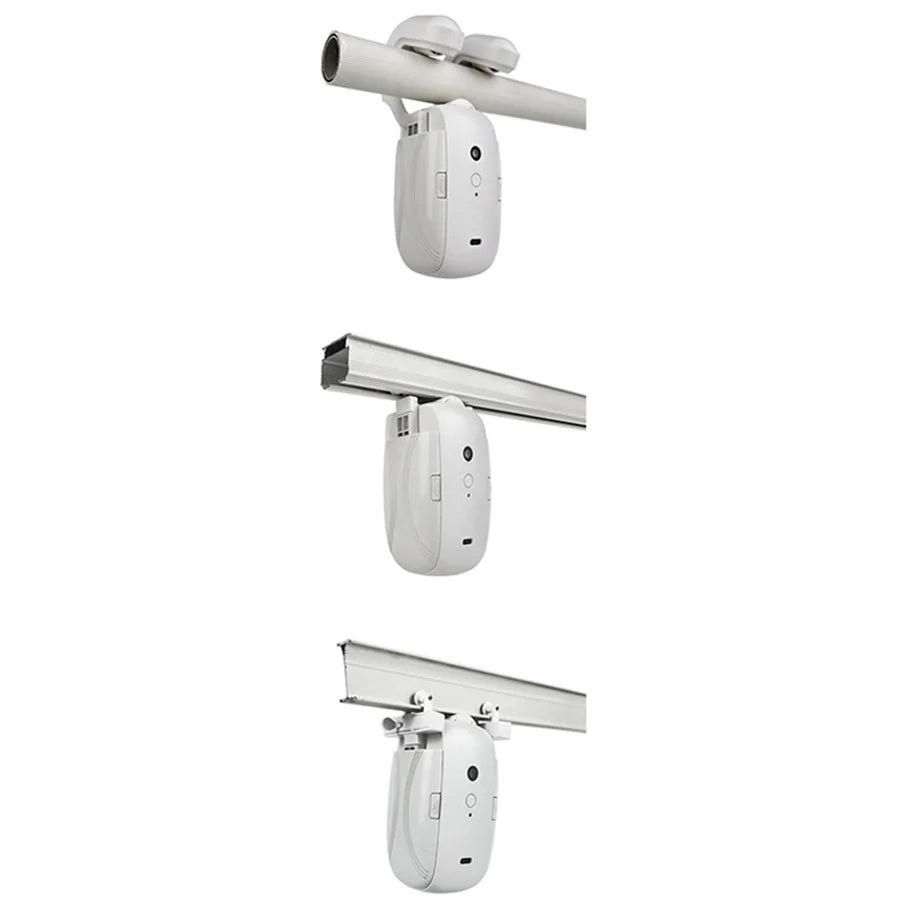 Smart Wi-Fi Curtain Controller (1/2 PC) No-Install Required, App Control, Timer & Light Sensor, Compatible with Roman Rod