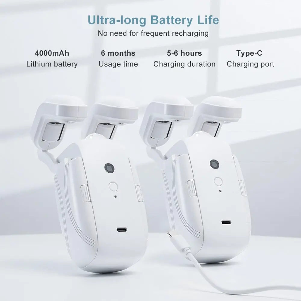 Smart Wi-Fi Curtain Controller (1/2 PC) No-Install Required, App Control, Timer & Light Sensor, Compatible with Roman Rod
