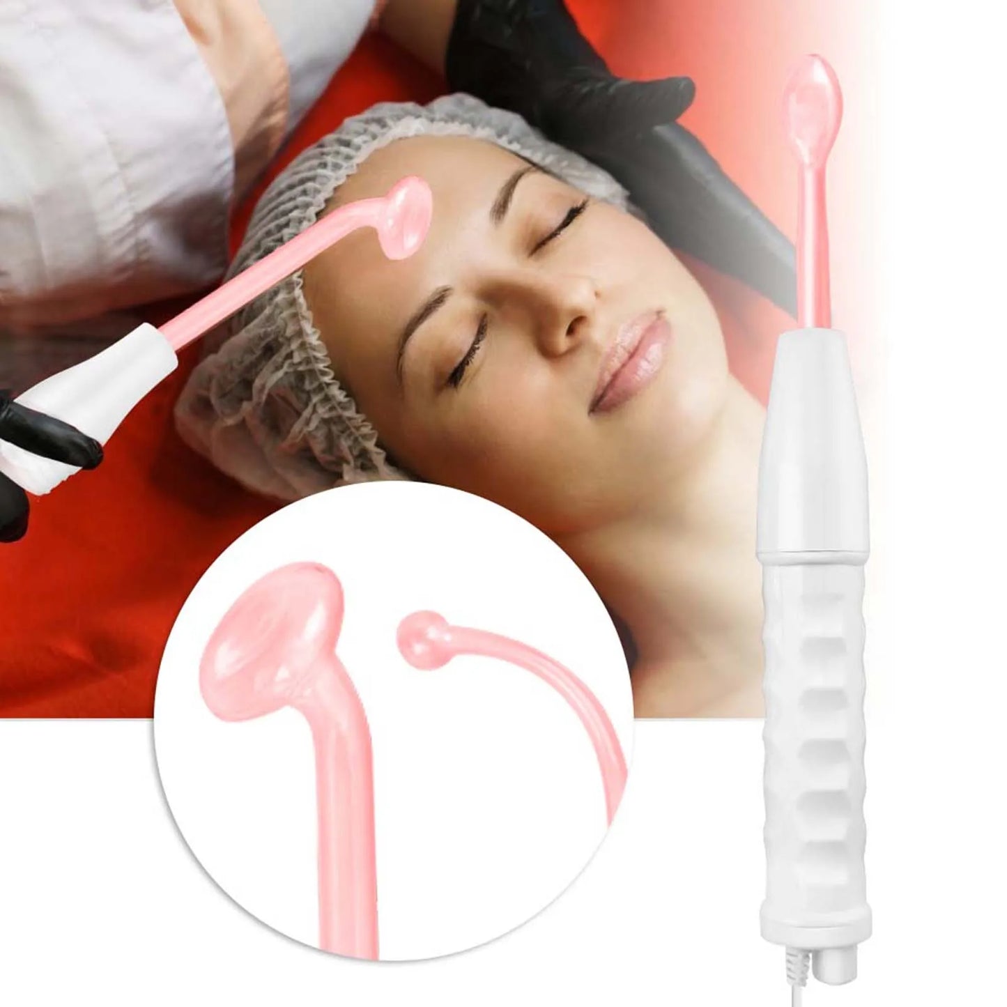 Facial Machine for Skin Tightening – High Frequency Electrode System for Face & Body Care, Wrinkle Removal