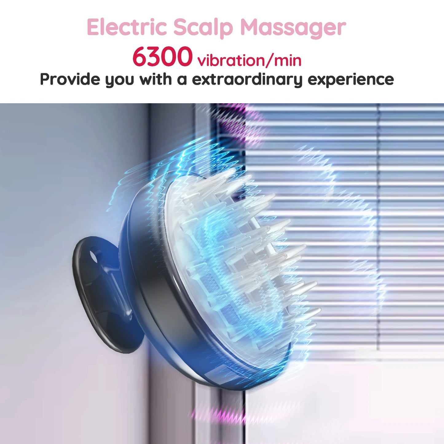 Hair Growth & Dandruff Solution: Silicone Scalp Massager Brush