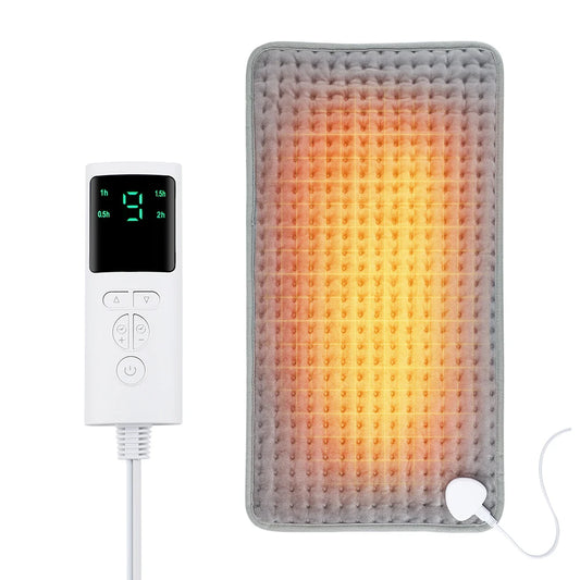 Electric Heating Pad Blanket with 9 Heat Levels and 4 Modes — Adjustable Timer for Shoulder, Neck, Back, Spine, and Legs