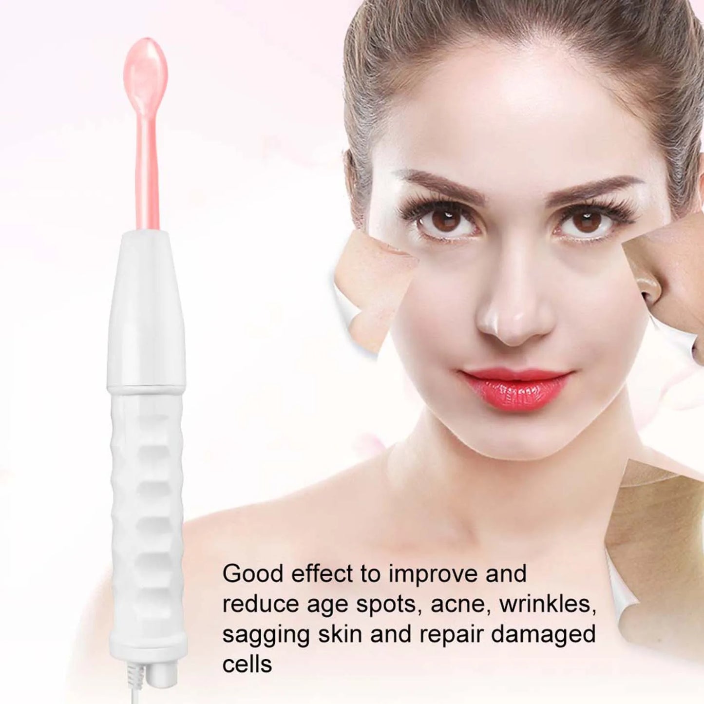 Facial Machine for Skin Tightening – High Frequency Electrode System for Face & Body Care, Wrinkle Removal